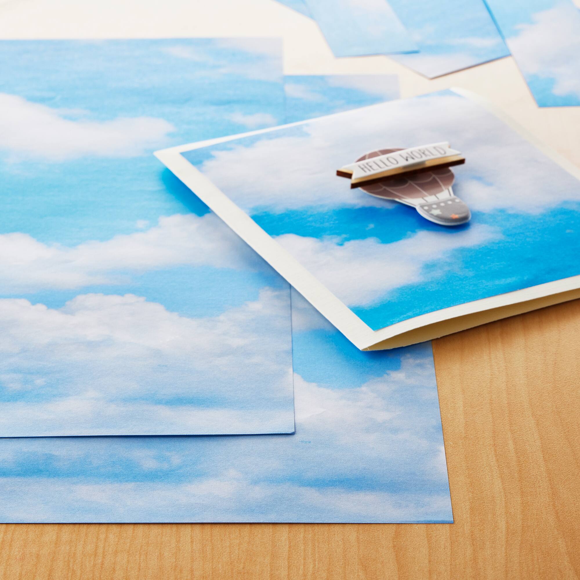 48 Pack: 12" x 12" Cloudy Sky Sigle Sided Lightweight Paper by Recollections™